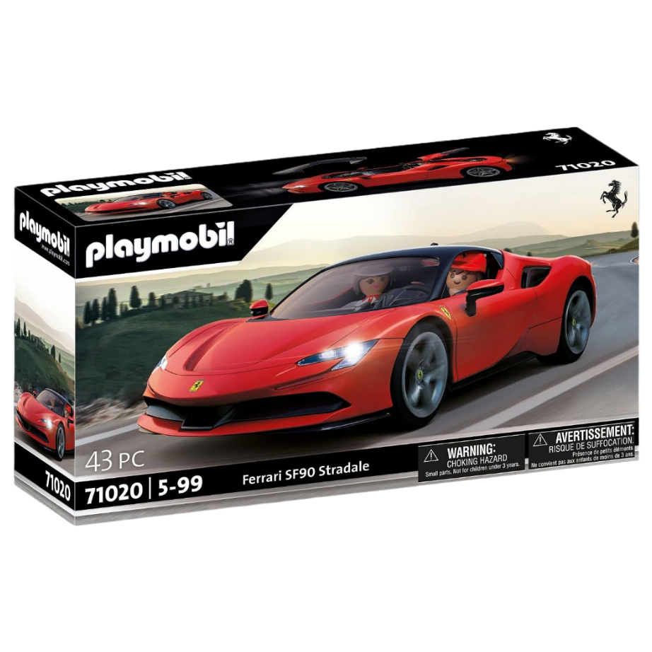 PLAYMOBIL Ferrari SF90 Stradale 71020 Supercar Model Set with Lights