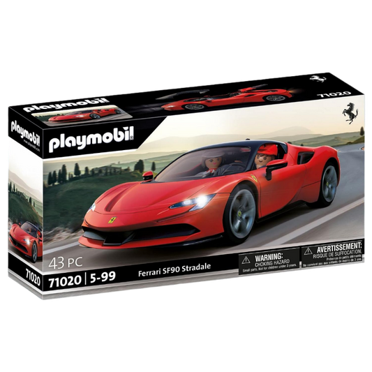 PLAYMOBIL Ferrari SF90 Stradale 71020 Supercar Model Set with Lights