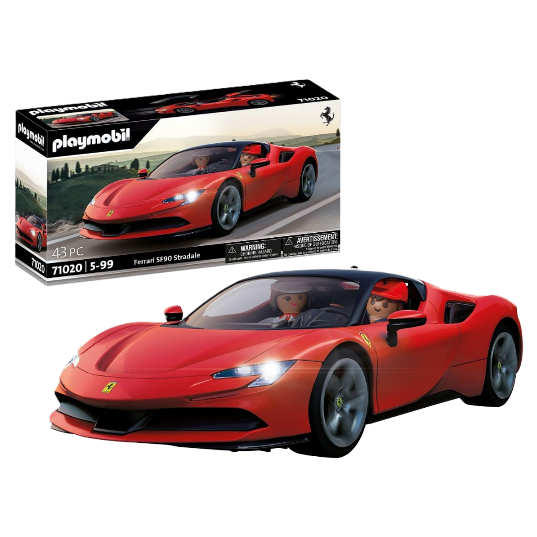 PLAYMOBIL Ferrari SF90 Stradale 71020 Supercar Model Set with Lights