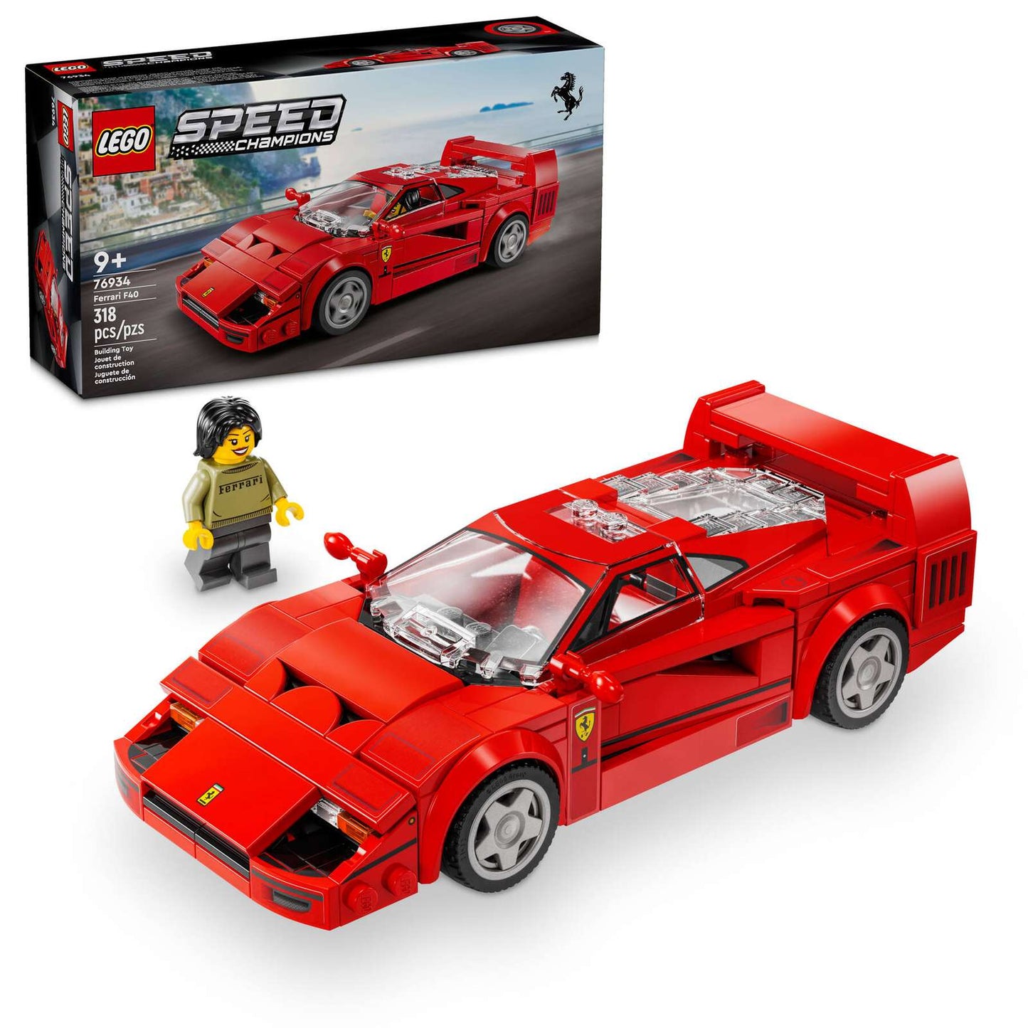 LEGO Speed Champions Ferrari F40 Supercar 76934 Building Set