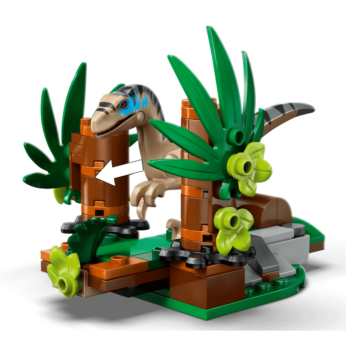 LEGO Jurassic World Raptor Off-Road Escape 76972 Building Set 285 Pieces
