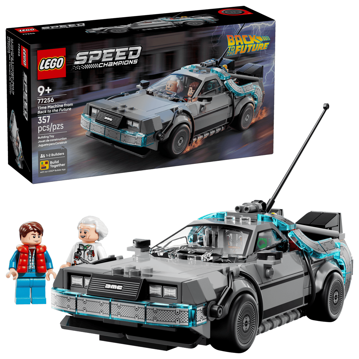 LEGO Speed Champions Time Machine from Back to the Future 77256 Building Set