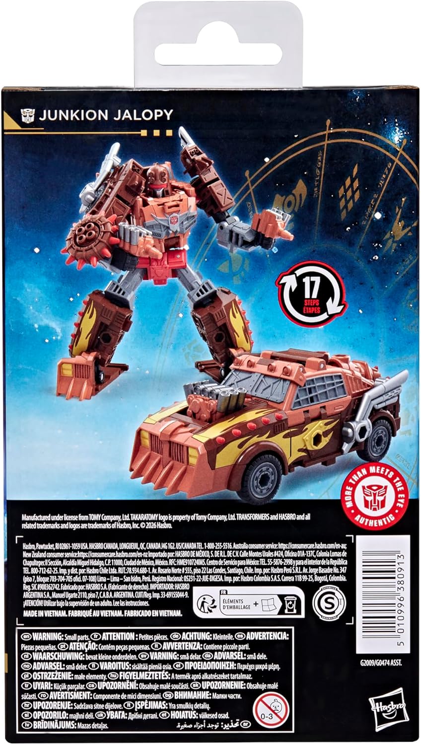 Takara Tomy Transformers Age Of The Primes Deluxe Class Junkion Jalopy Action Figure