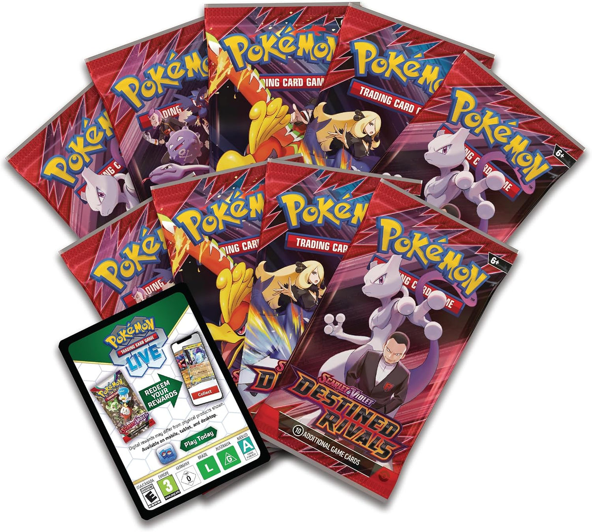 Pokémon TCG Scarlet & Violet Destined Rivals Elite Trainer Box 9 Booster Packs