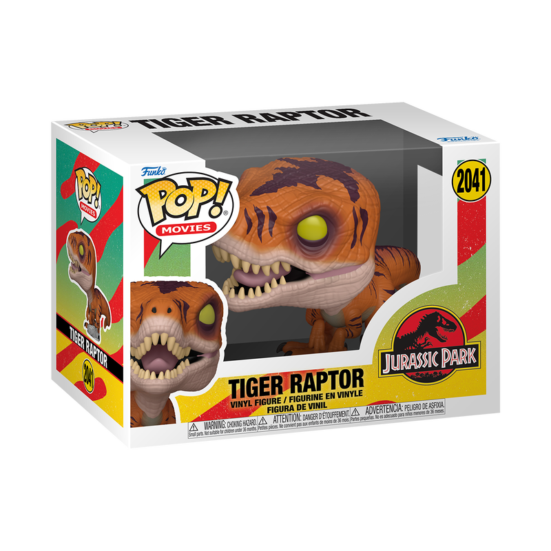 Funko Pop! Movies Jurassic Park Tiger Raptor Vinyl Figure #2041
