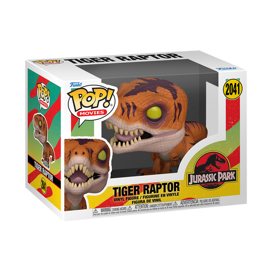 Funko Pop! Movies Jurassic Park Tiger Raptor Vinyl Figure #2041