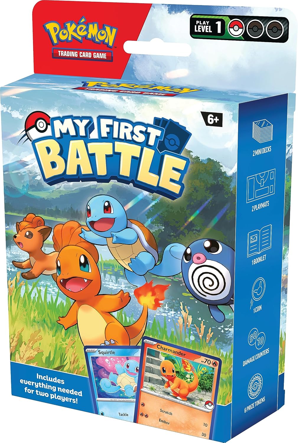 Pokémon TCG My First Battle Charmander & Squirtle 2 Mini Decks With Accessories
