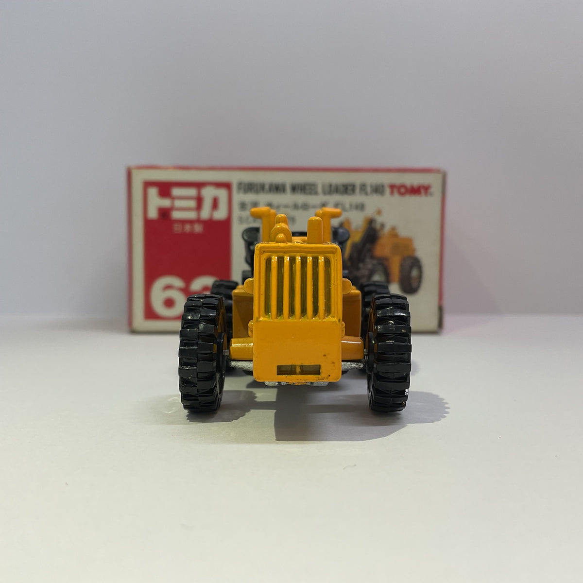 1972 Takara Tomy Tomica No.63 Furukawa Wheel Loader FL140 1/79 Made in Japan