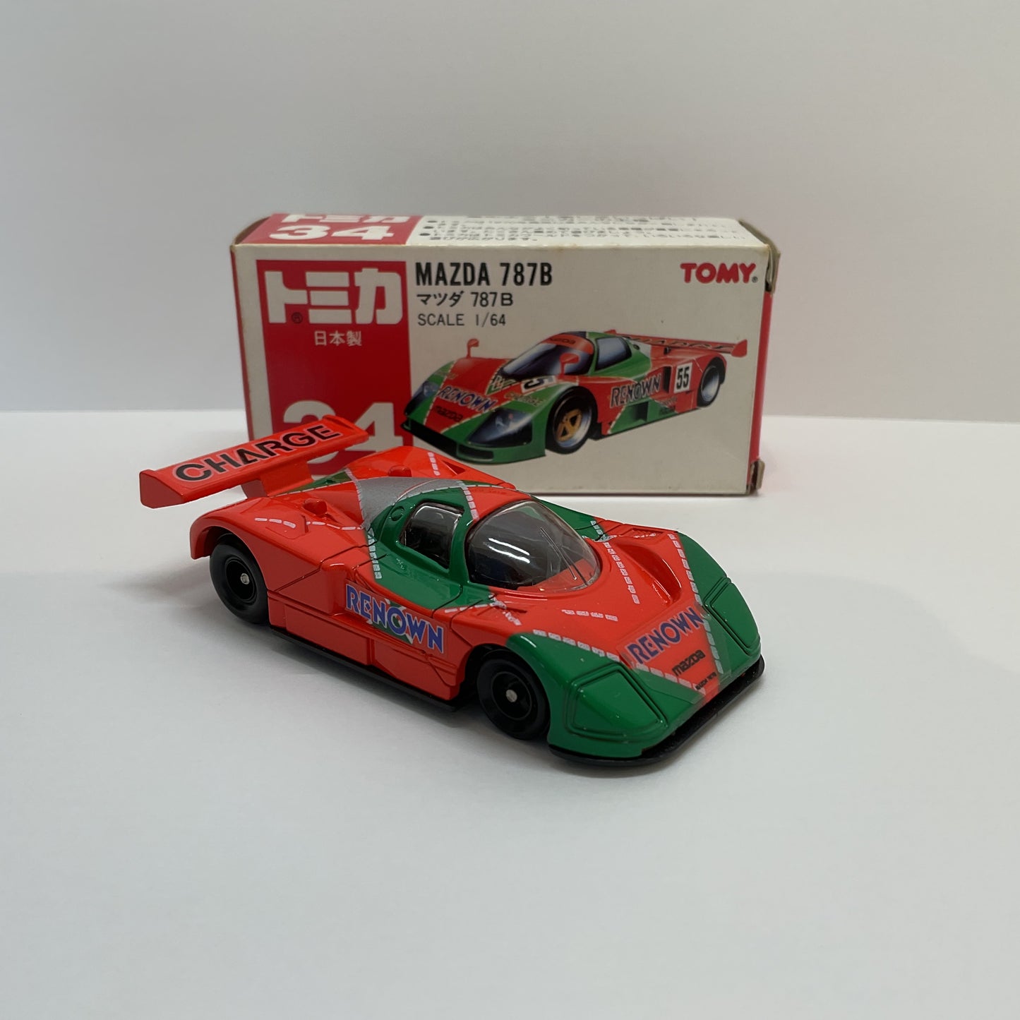 1992 Takara Tomy Tomica No.34 Mazda 787B 1/64 Made in Japan