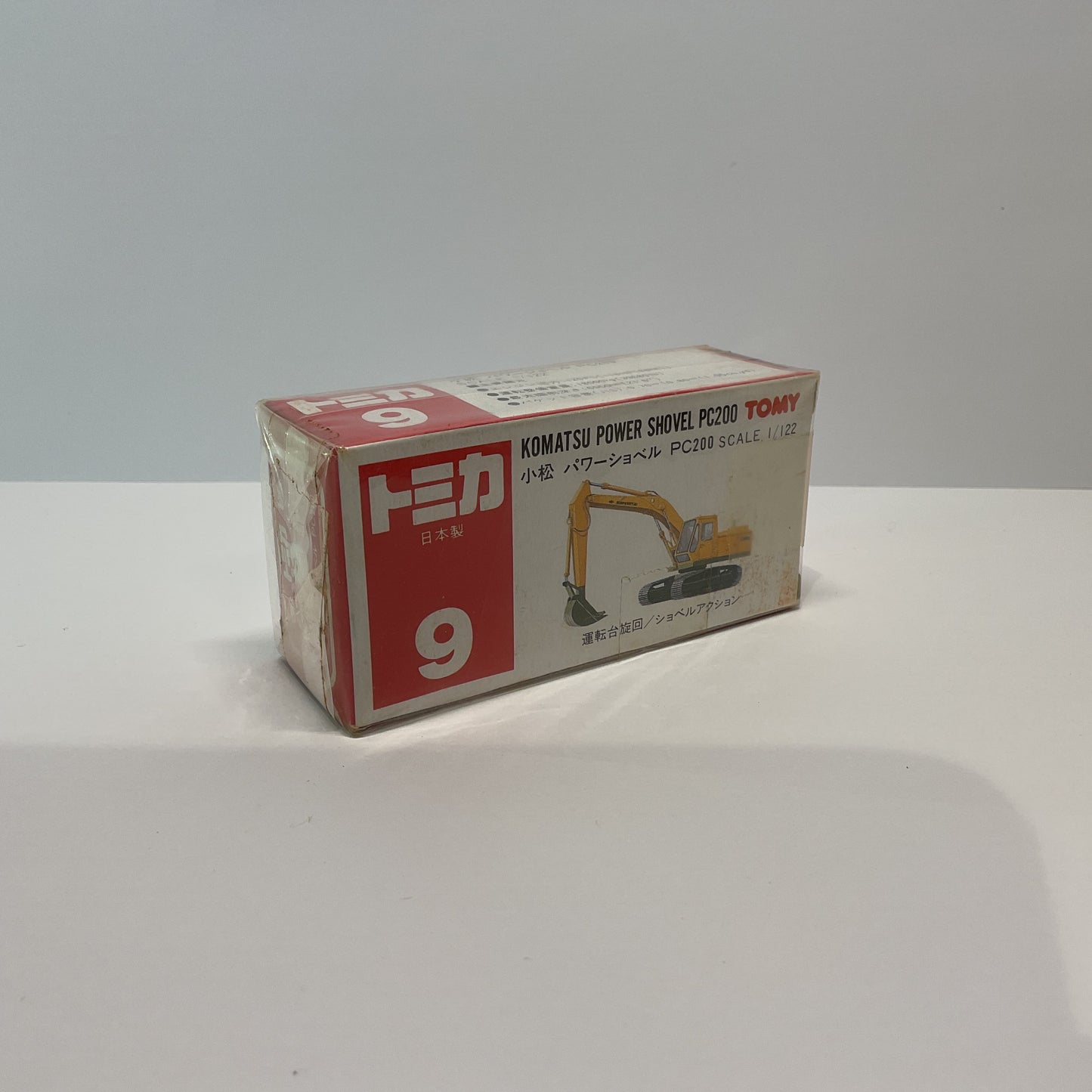 1981 Takara Tomy Tomica No.9 Komatsu Power Shovel PC200 1/122 Made In Japan