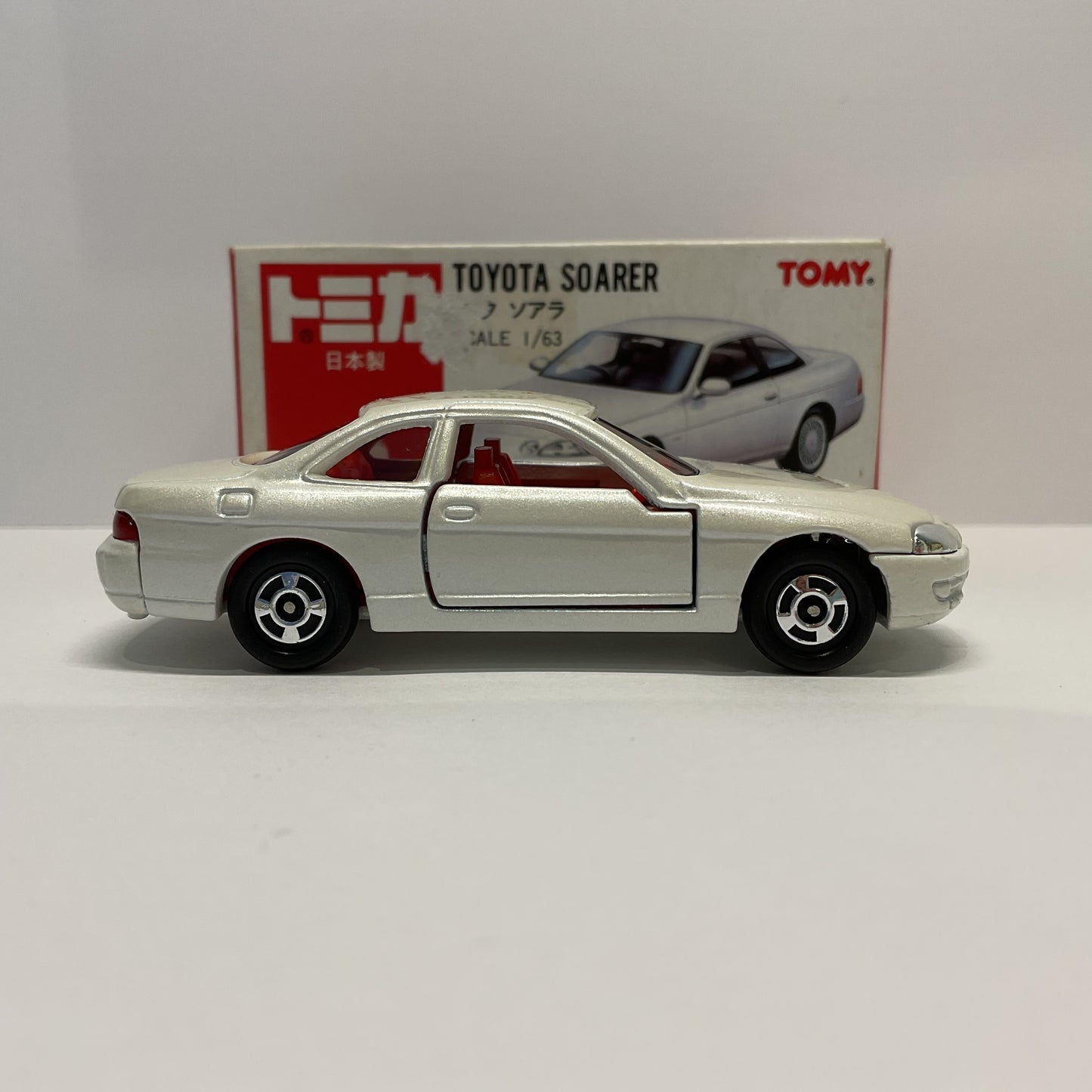 1992 Takara Tomy Tomica No.5 Toyota Soarer 1/63 Made In Japan