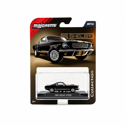 Majorette Collection 1965 Shelby GT350 Black & Gold 1:64 Scale Die-Cast Model Car