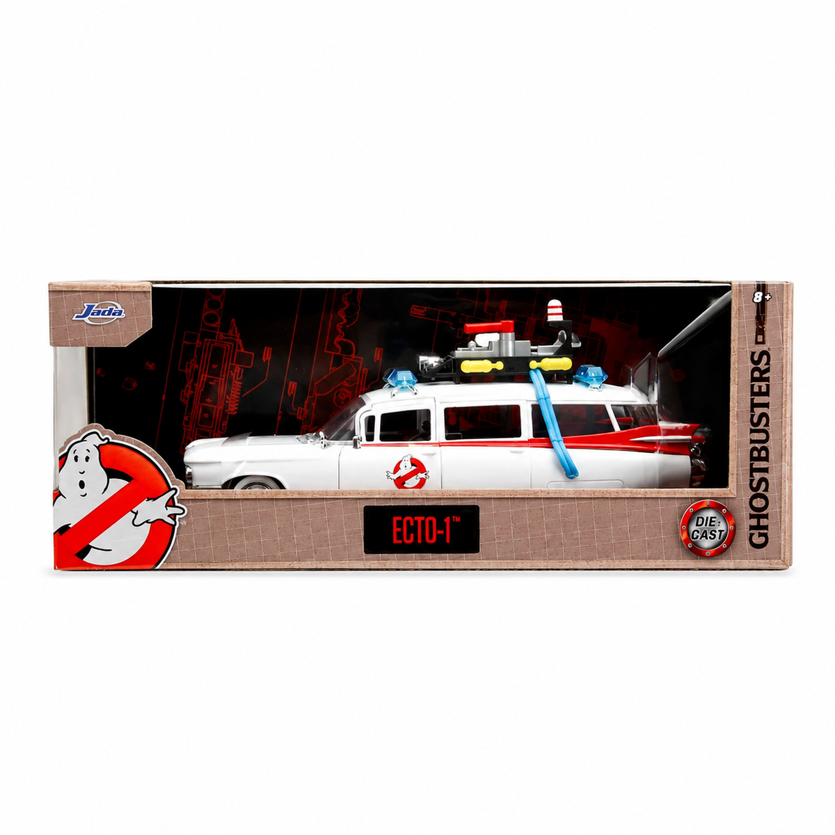 Jada Toys Hollywood Rides Ghostbusters ECTO-1 1:24 Die-Cast Model Car