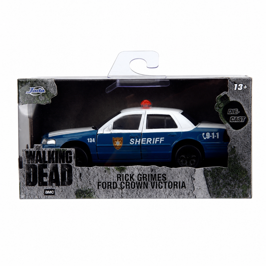 Jada Toys Hollywood Rides The Walking Dead Rick Grimes Ford Crown Victoria 1:32 Die-Cast Model Car