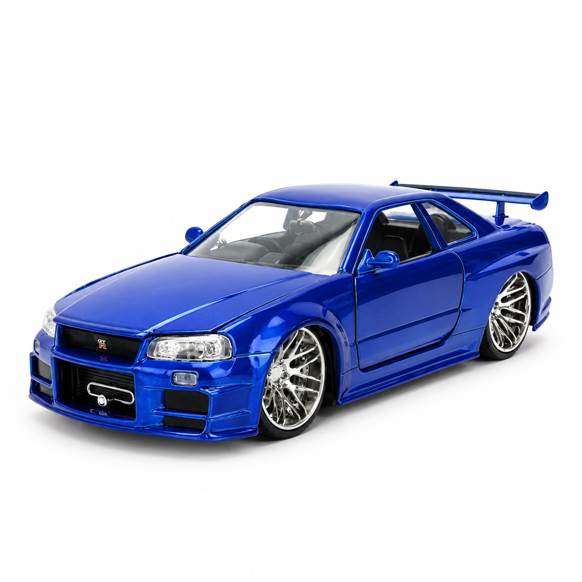 Jada Toys Fast & Furious 25th Anniversary Brian's 2002 Nissan Skyline GT-R (R34) Colour Brush Finish 1:24 Die-Cast Model Car