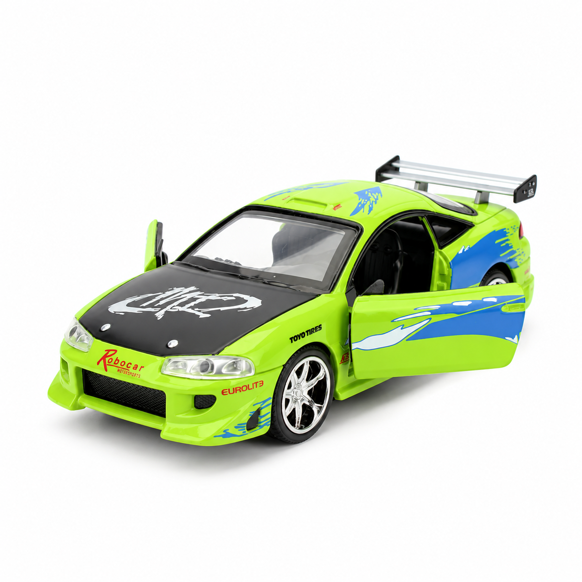 Jada Toys Fast & Furious 25th Anniversary Brian's 1995 Mitsubishi Eclipse Candy Finish 1:32 Die-Cast Model Car