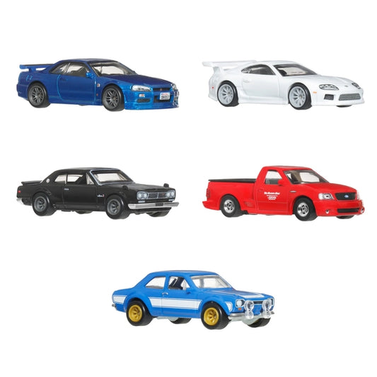 Hot Wheels Premium Fast & Furious Brian O’Conner 5-Car Collector Set