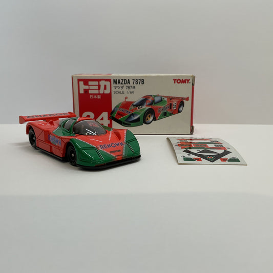 1992 Takara Tomy Tomica No.34 Mazda 787B 1/64 Made in Japan