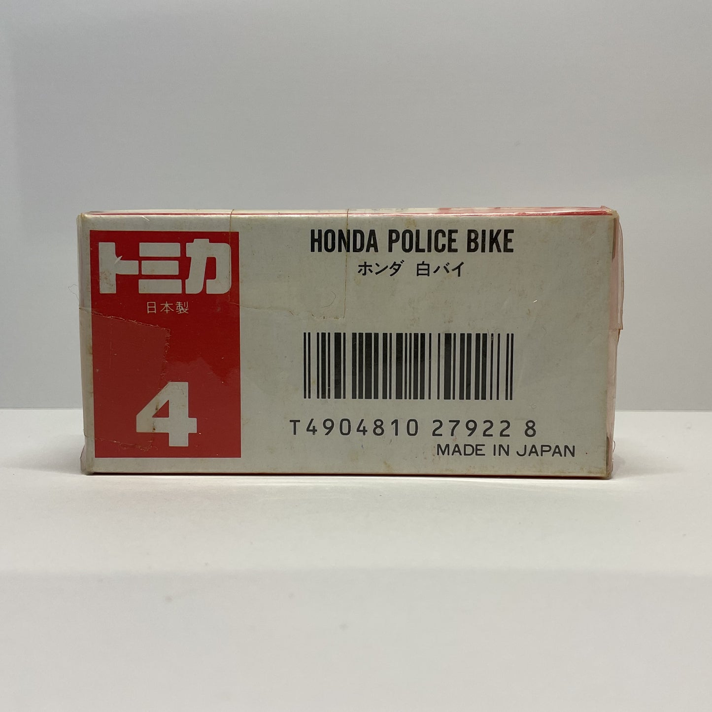 1988 Takara Tomy Tomica No.4 Honda Police Bike 1/34 Made In Japan
