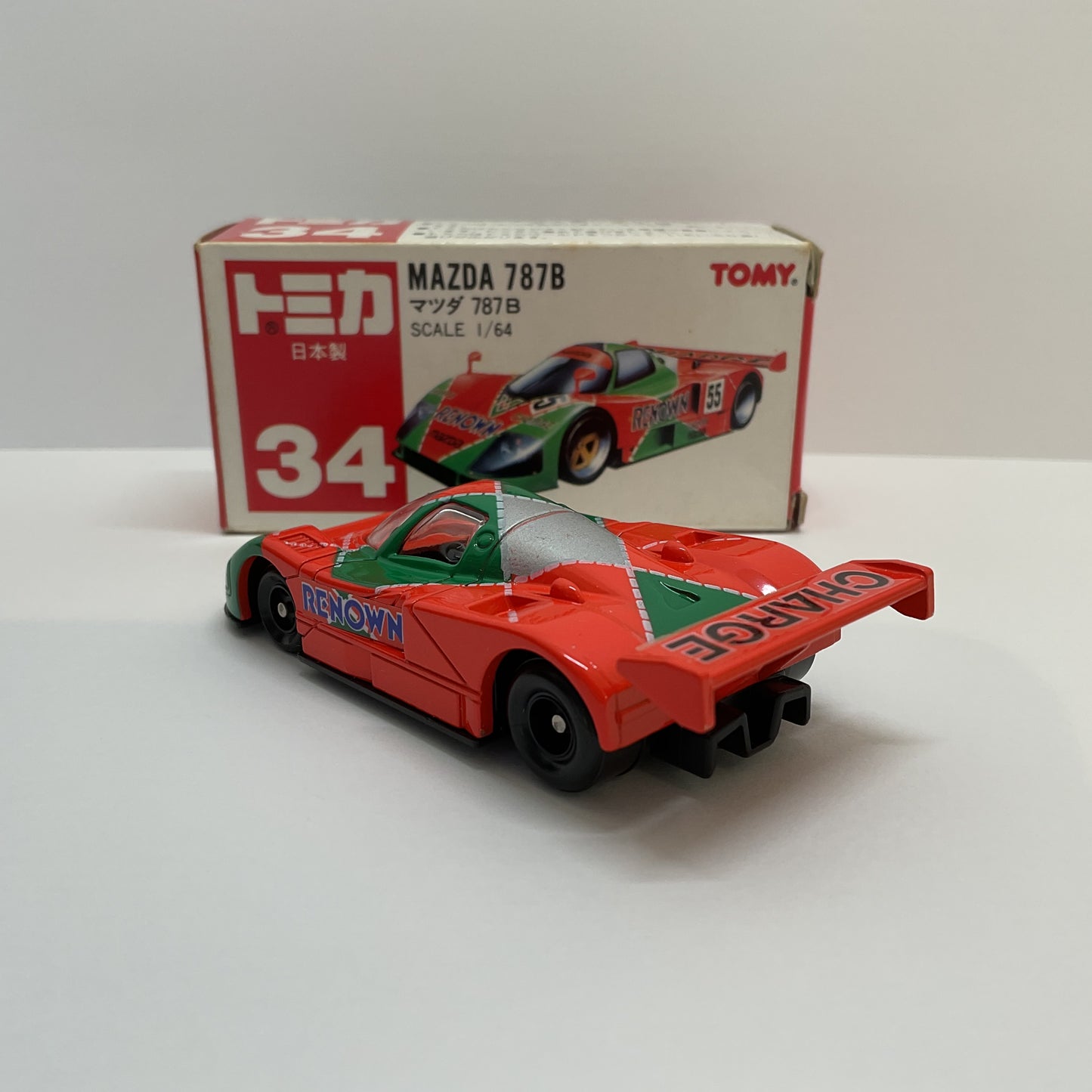 1992 Takara Tomy Tomica No.34 Mazda 787B 1/64 Made in Japan