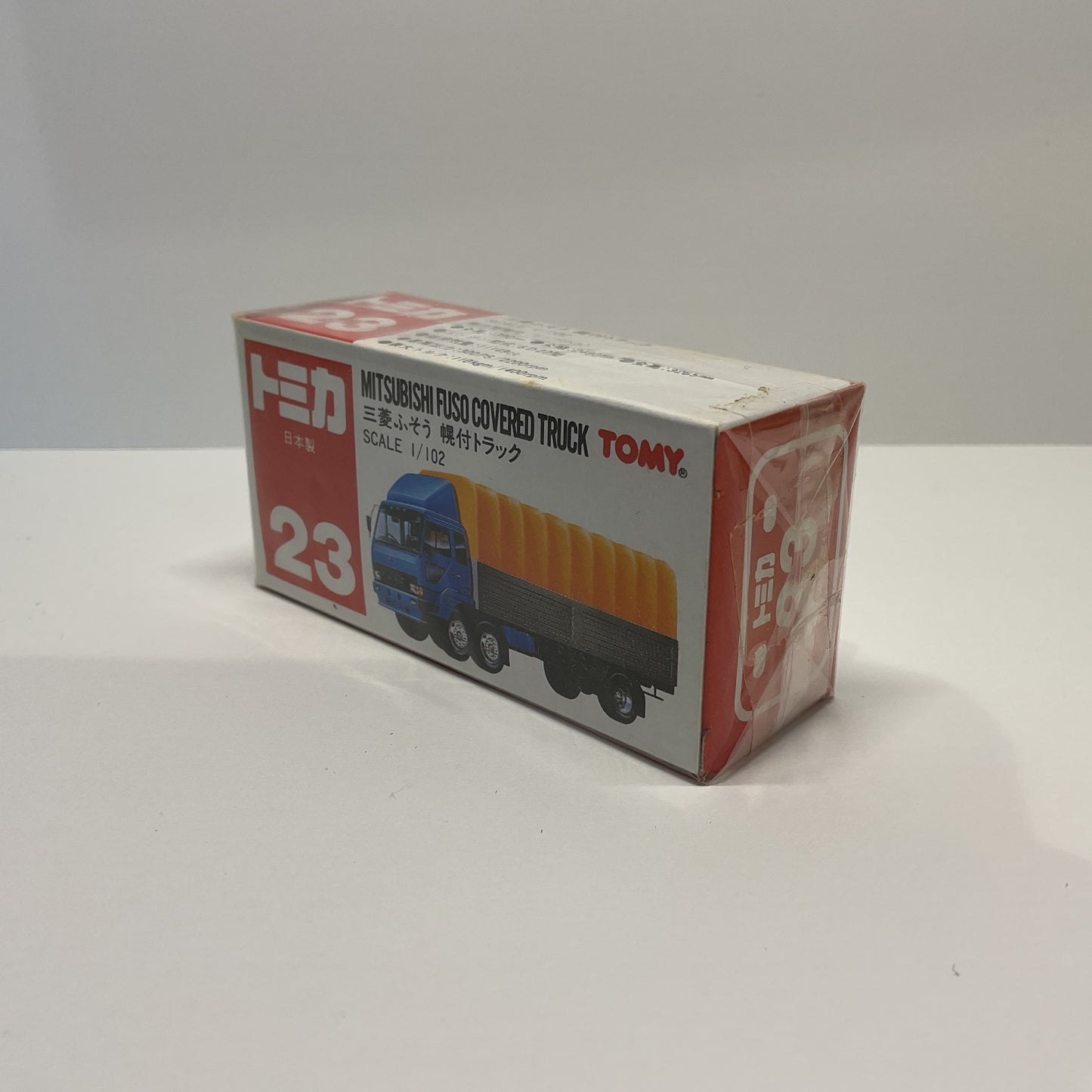 1990 Takara Tomy Tomica No.23 Mitsubishi Fuso Covered Truck 1/102 Made In Japan