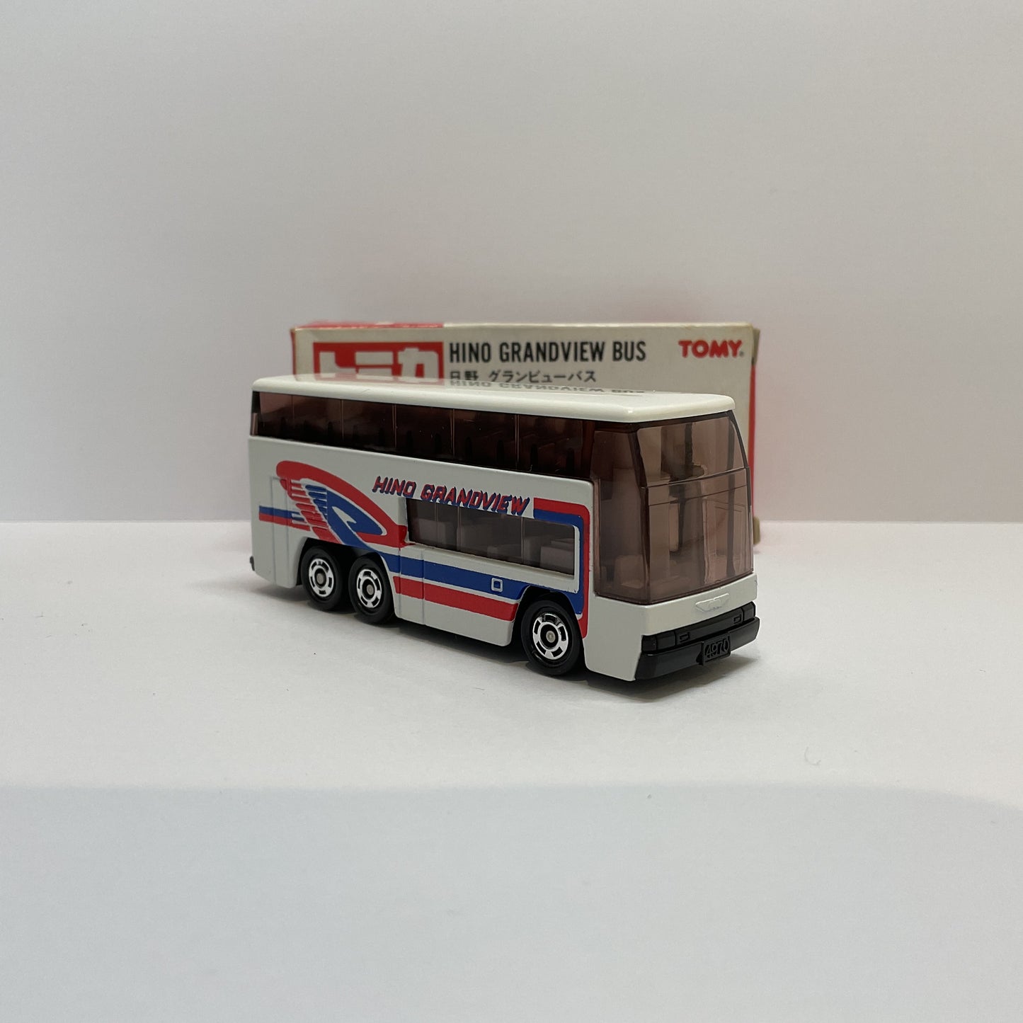 1986 Takara Tomy Tomica No.1 Hino Grandview Bus 1/154 Made In Japan