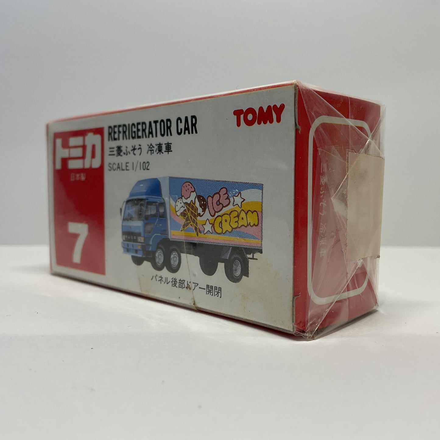 1988 Takara Tomy Tomica No.7 Mitsubishi Fuso Refrigerator Car 1/102 Made In Japan