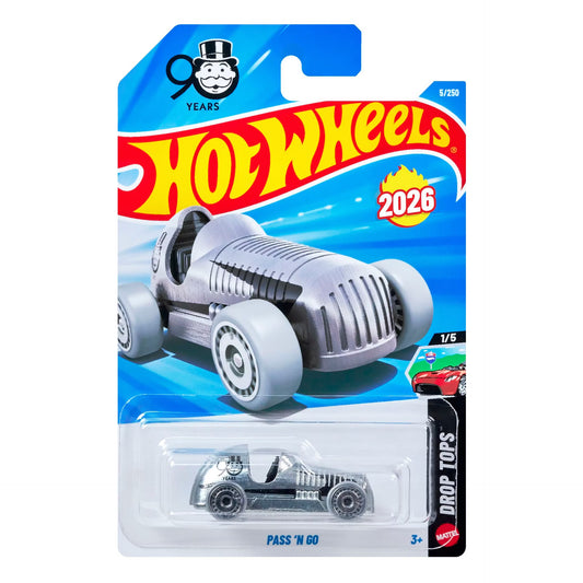 Hot Wheels Drop Tops (1/5) Pass N' Go (Monopoly 90th Anniversary Edition) Mattel
