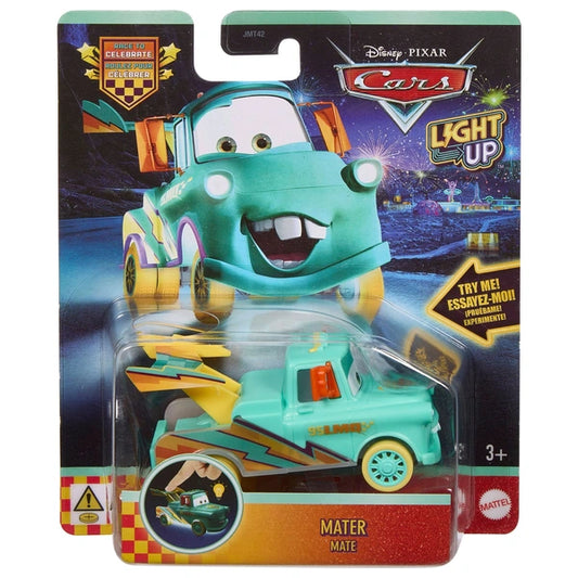 Disney Pixar Cars Race To Celebrate Light-Up Mater 1:55 Scale Mattel