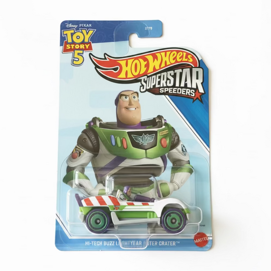 Hot Wheels Superstar Speeders Disney Pixar Toy Story 5 Hi-Tech Buzz Lightyear | Later Crater Mattel