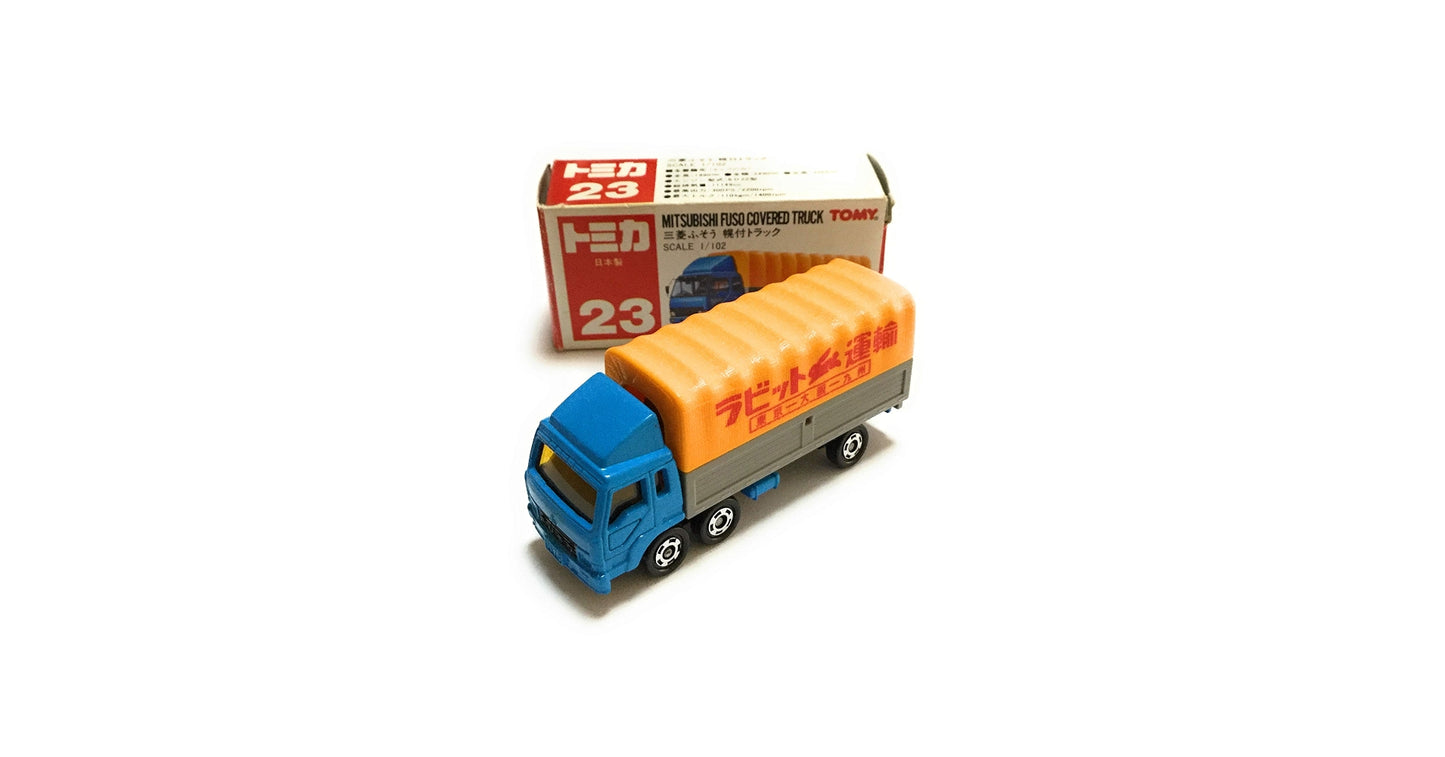 1990 Takara Tomy Tomica No.23 Mitsubishi Fuso Covered Truck 1/102 Made In Japan