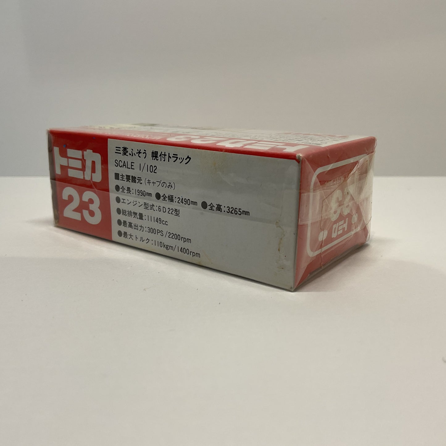1990 Takara Tomy Tomica No.23 Mitsubishi Fuso Covered Truck 1/102 Made In Japan