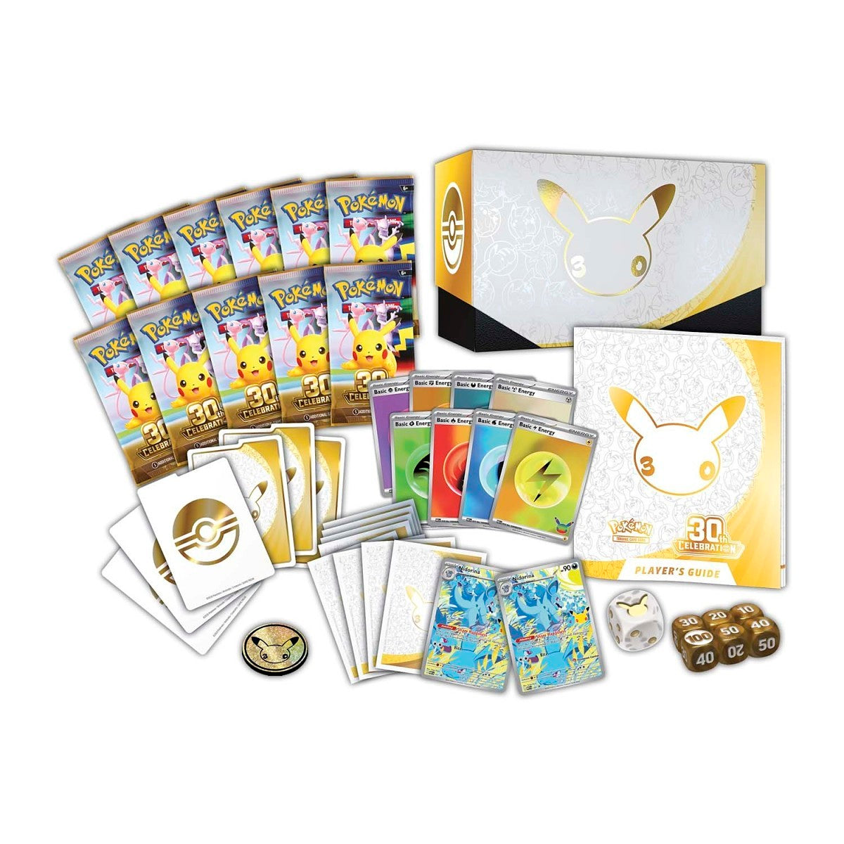 Pokémon TCG 30th Celebration Elite Trainer Box 9 Booster Packs
