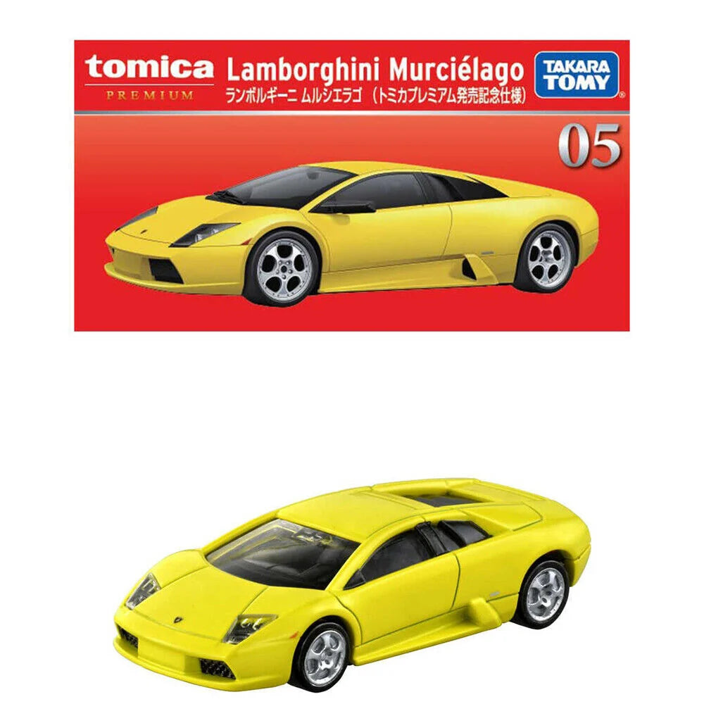 Takara Tomy Tomica Premium No. 5 Lamborghini Murcielago (Yellow) 1/62