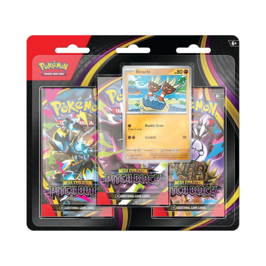 Pokémon TCG Mega Evolution Pitch Black 3-Pack Blister with Booster Packs & Promo Card