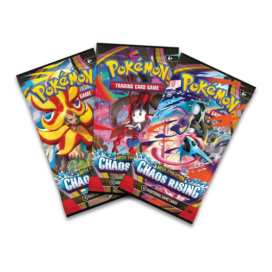 Pokémon TCG Mega Evolution Chaos Rising 3-Pack Blister With Charmeleon Promo Card & Booster Packs