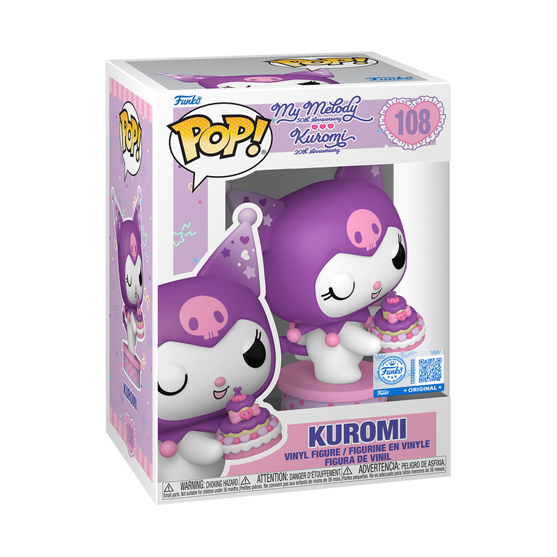 Funko Pop! Sanrio Kuromi with Cake 20th Anniversary Vinyl Figure #108 Special Edition
