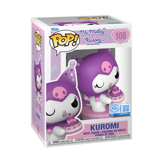 Funko Pop! Sanrio Kuromi with Cake 20th Anniversary Vinyl Figure #108 Special Edition