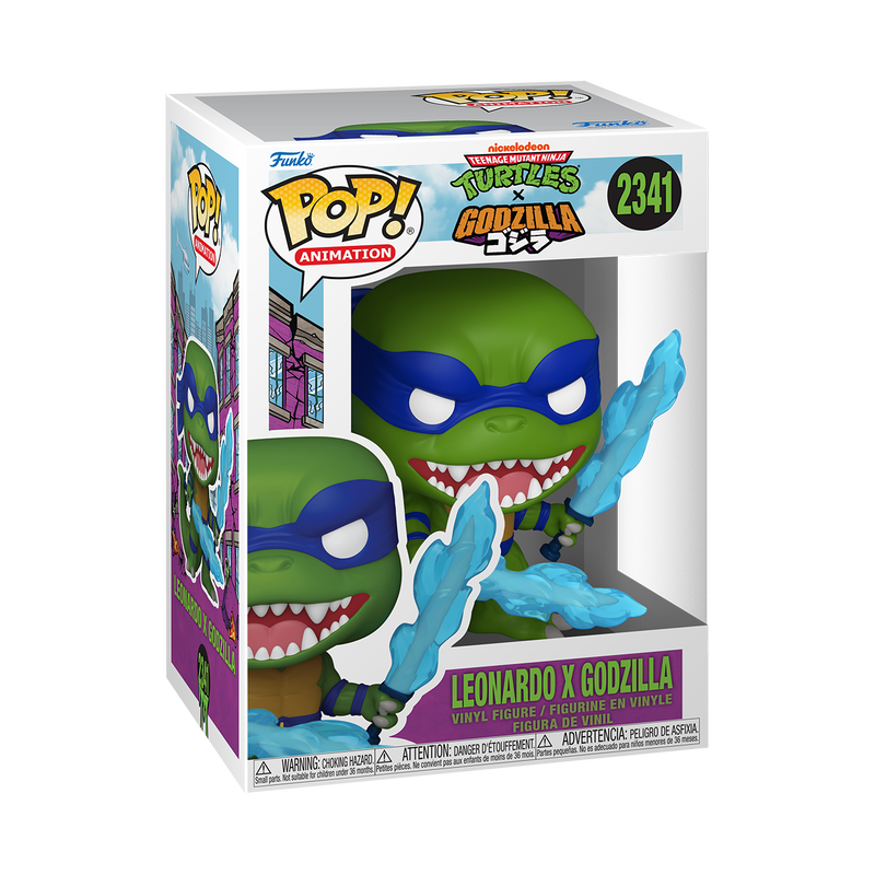 Funko Pop! Animation Teenage Mutant Ninja Turtles x Godzilla Leonardo x Godzilla Vinyl Figure #2341