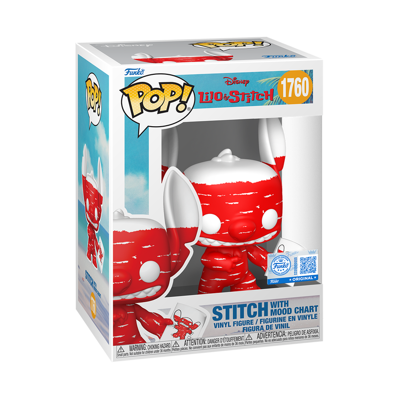 Funko Pop! Disney Lilo & Stitch Stitch with Mood Chart Deco Vinyl Figure #1760 Special Edition