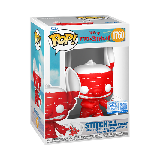 Funko Pop! Disney Lilo & Stitch Stitch with Mood Chart Deco Vinyl Figure #1760 Special Edition