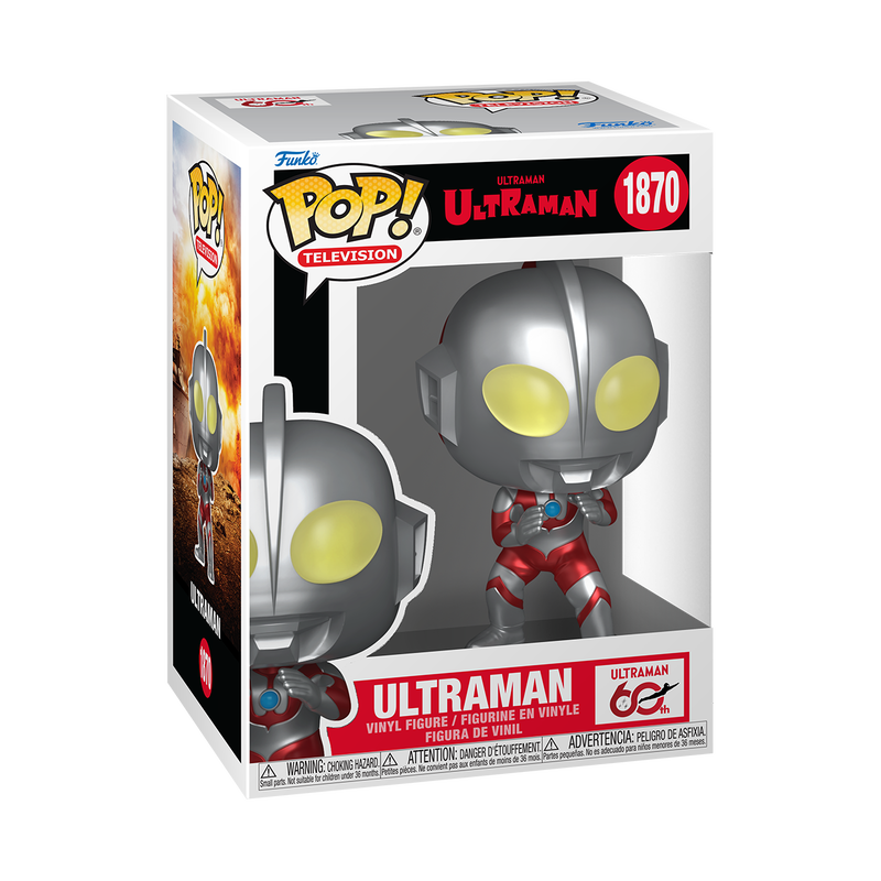 Funko Pop! Television Ultraman 60th Anniversary Ultraman Metallic Vinyl Figure #1870