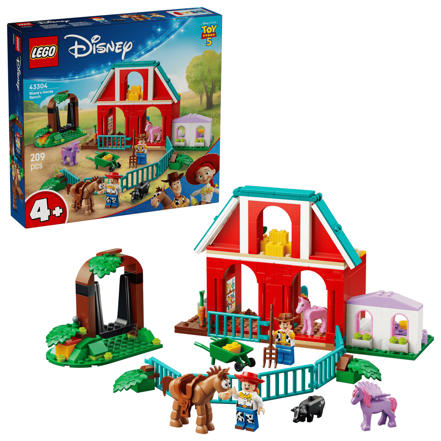 LEGO Disney Pixar Toy Story 5 Blaze's Horse Ranch 43304 Building Set