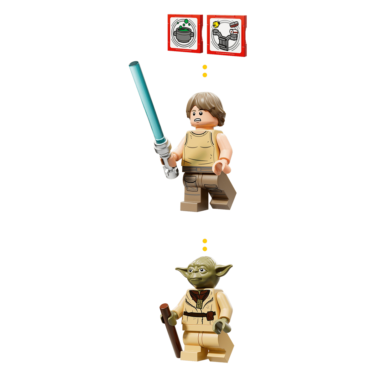 LEGO Star Wars SMART Play Yoda's Hut and Jedi Training 75422 Building Set 440 Pieces