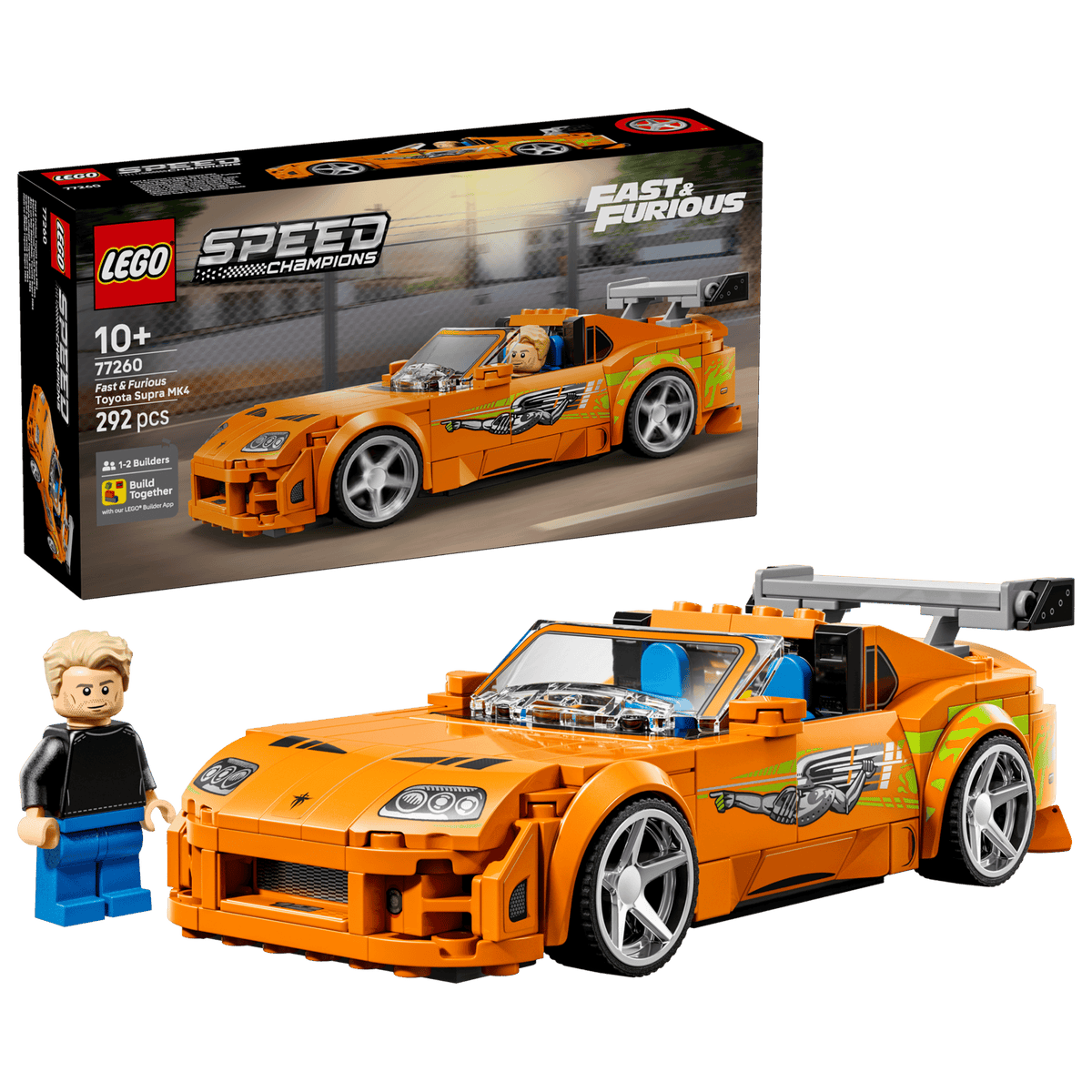 LEGO Speed Champions The Fast and The Furious Toyota Supra MK4 77260 Building Set