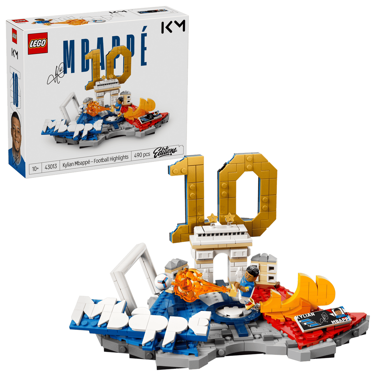 LEGO Editions Kylian Mbappé Football Highlights 43013 Building Set 490 Pieces
