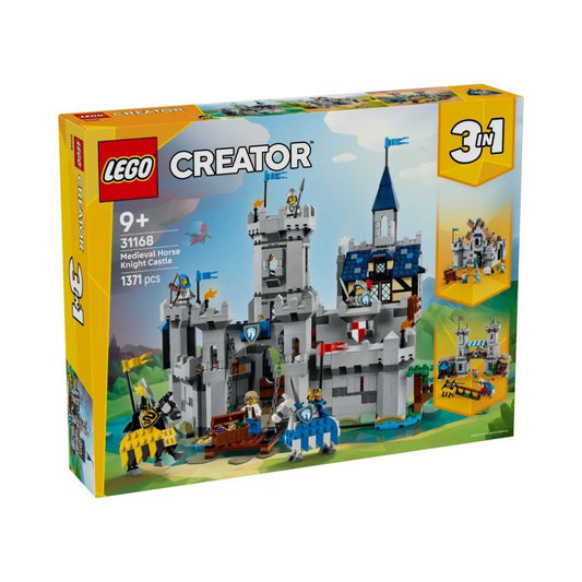 LEGO Creator 3-in-1 Medieval Horse Knight Castle 31168 Building Set