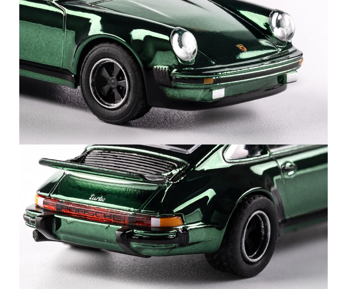 Majorette Collection 1975 Porsche 930 Turbo Green 1:64 Die-Cast Model Car