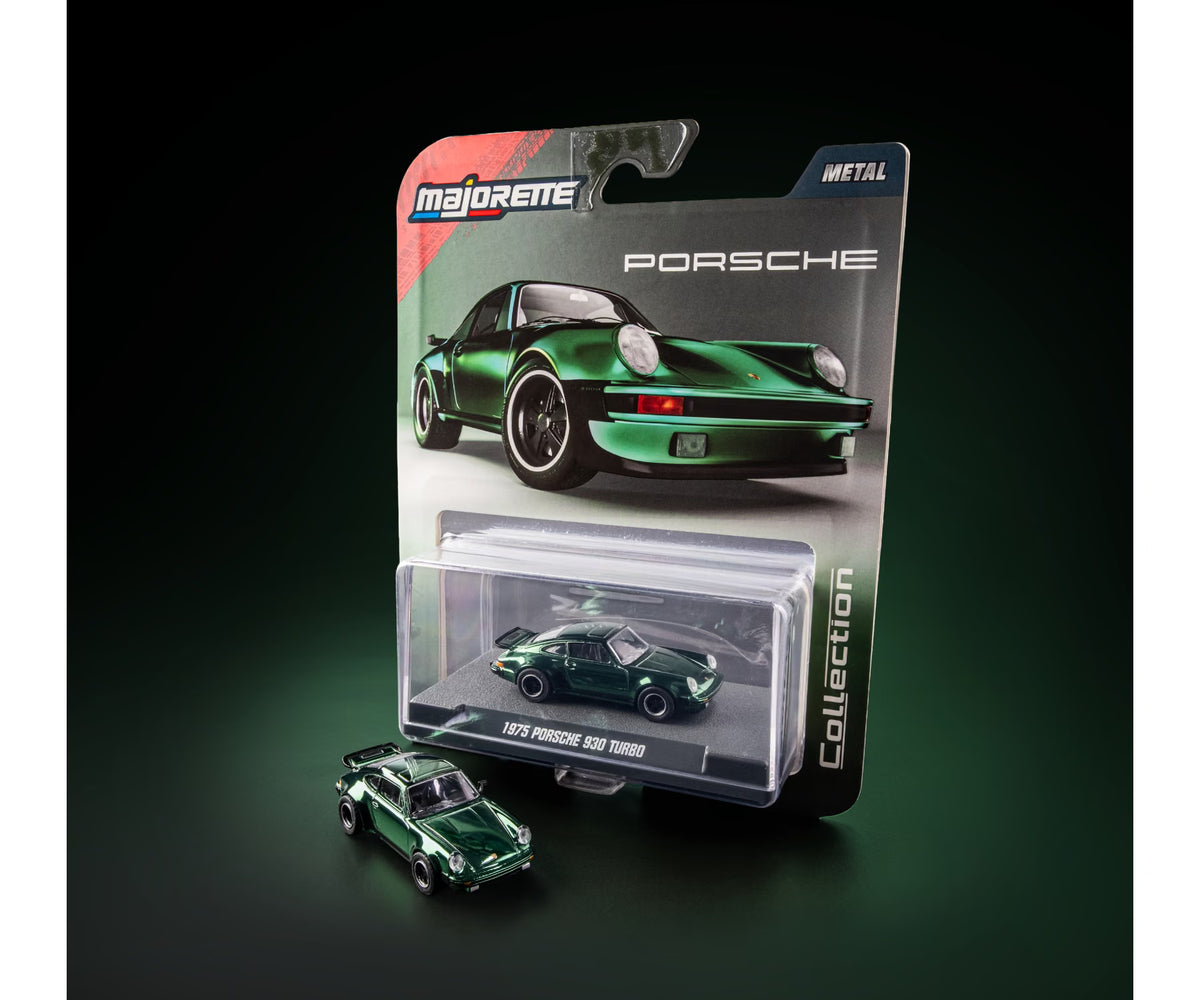 Majorette Collection 1975 Porsche 930 Turbo Green 1:64 Die-Cast Model Car