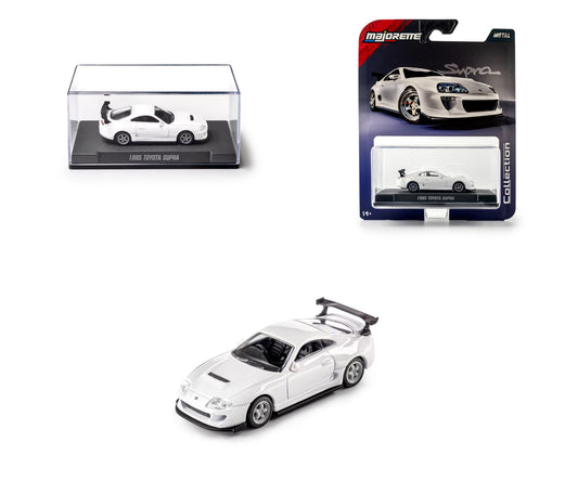 Majorette Collection 1995 Toyota Supra White 1:64 Scale Die-Cast Model Car